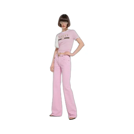 Cotton Jersey T-Shirt With Print