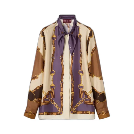 Printed Silk Till Shirt