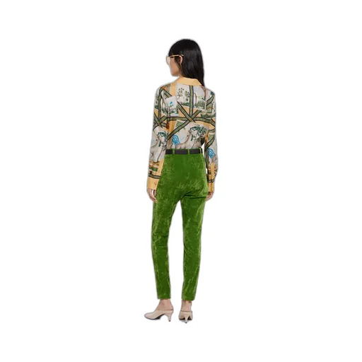 Printed Silk Twill Shirt