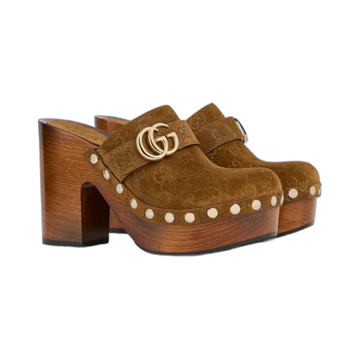 Platform Clog With Double G