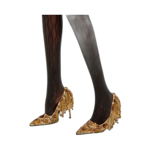 Embroidered Bombshell Pump