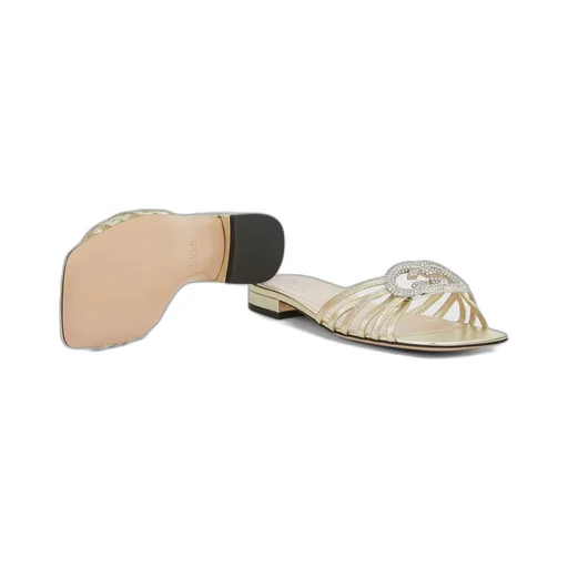 Slide With Crystal Interlocking G