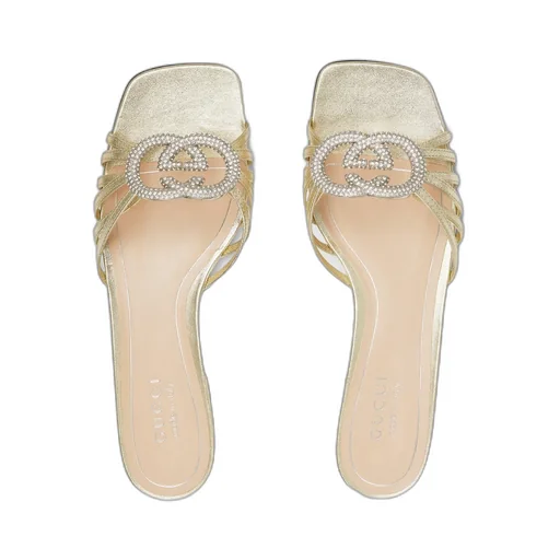 Slide With Crystal Interlocking G