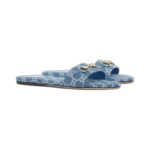 Slide Sandal With Horsebit