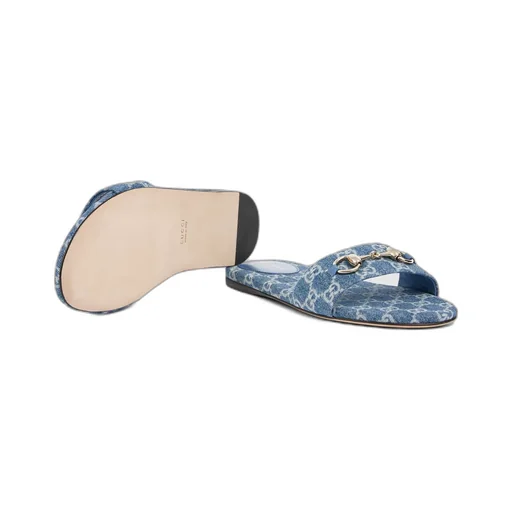 Slide Sandal With Horsebit