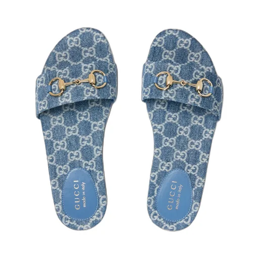 Slide Sandal With Horsebit