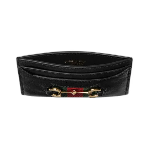 Gucci Horsebit Web Card Case