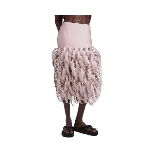 Fluffy Feathers Pencil Skirt