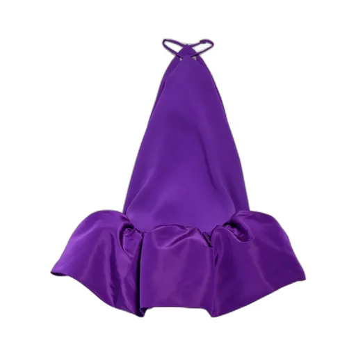 Halter Balloon Mini Dress