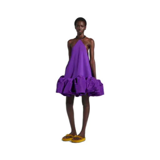 Halter Balloon Mini Dress