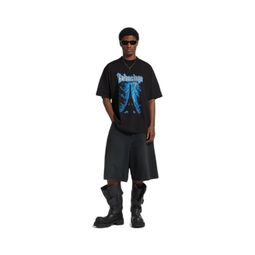 Paris Thunderstorm Oversized T-Shirt