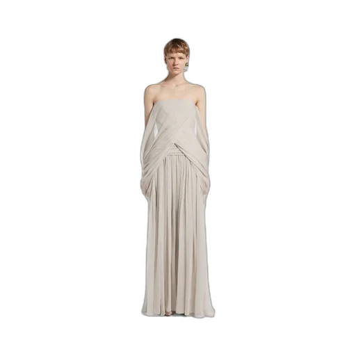 Draped Bustier Dress