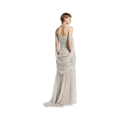 Draped Bustier Dress