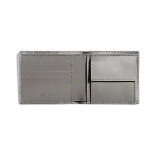 Intrecciato Bi-Fold Wallet With Coin Purse