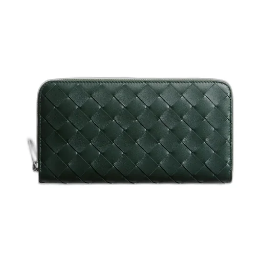 Intrecciato Zip Around Wallet