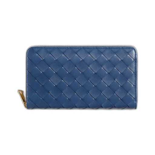 Intrecciato Zip Around Wallet