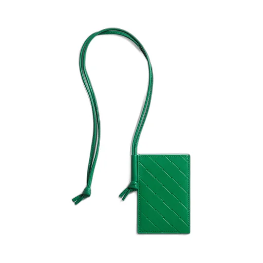 Intrecciato Stamp Badge Holder