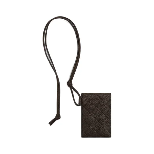 Intrecciato Badge Holder