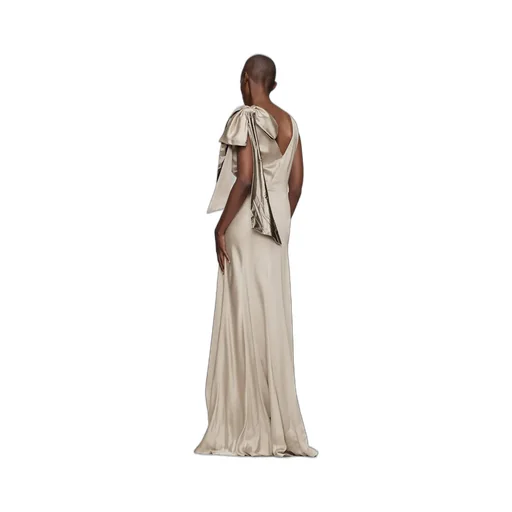 Bias-Cut Evening Gown