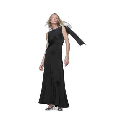 Bias-Cut Evening Gown