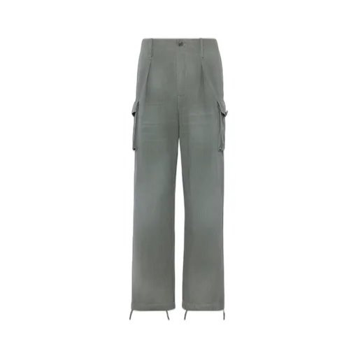 Cotton-Blend Cargo Trousers