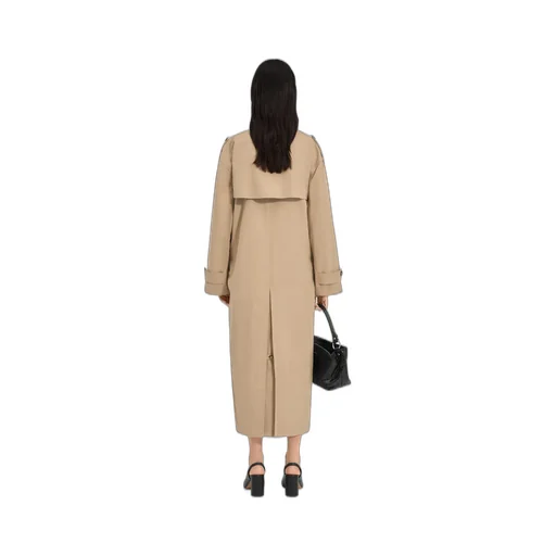 Cotton Trench Coat With Gloves