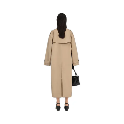 Cotton Trench Coat With Gloves