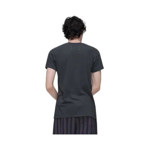 Cotton T-Shirt With Check Panel