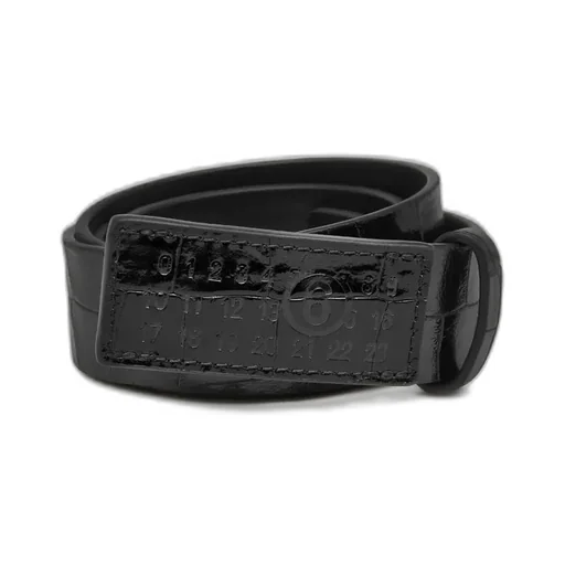 Croc-Print Belt