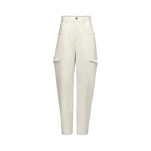 Denim Jeans With Slash Details