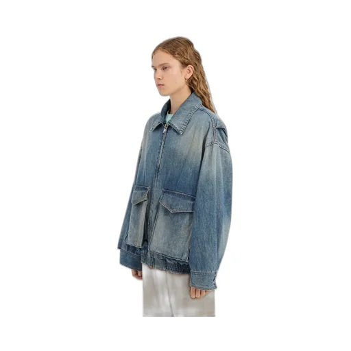 Denim Jacket With Flap Pockets