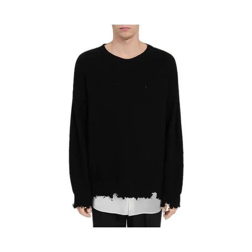 Distressed Hem Sweater