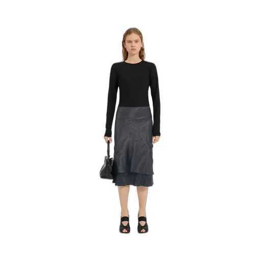 Folded Jacquard Slip Dress