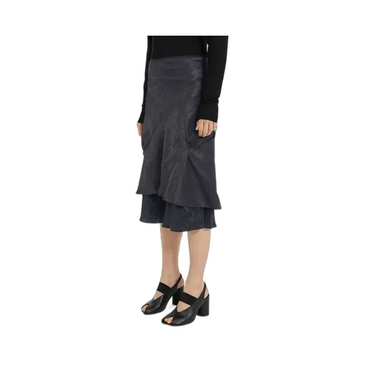 Folded Jacquard Slip Dress