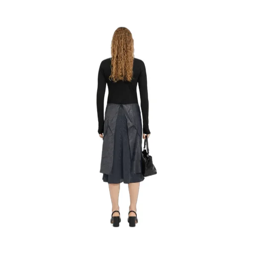 Folded Jacquard Slip Dress