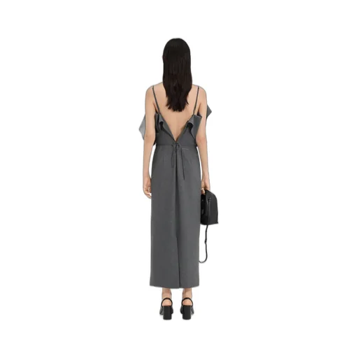 Folded Wool Dress