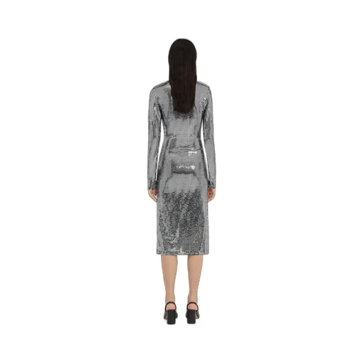 Metallic Midi Dress