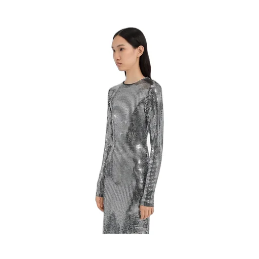 Metallic Midi Dress