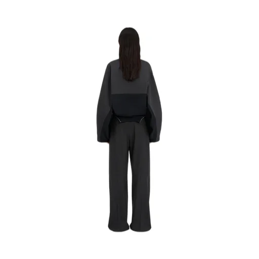 Mirrored Two-Tone Zip Jacket