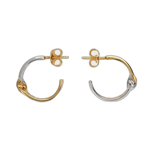 Numeric Diamond Hoop Earrings