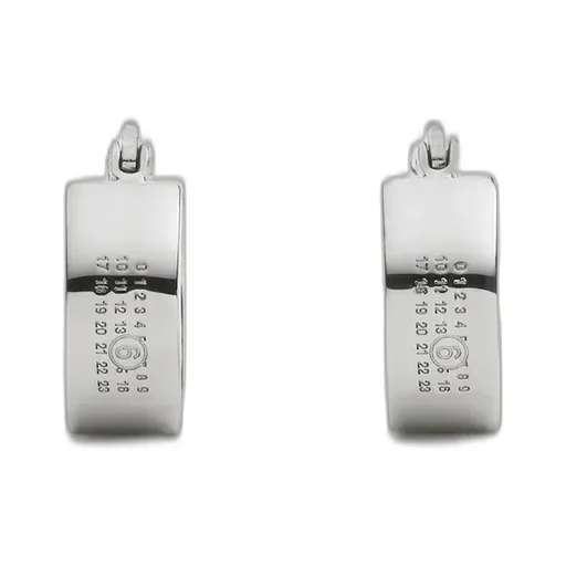 Numeric Hoop Earrings