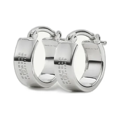 Numeric Hoop Earrings