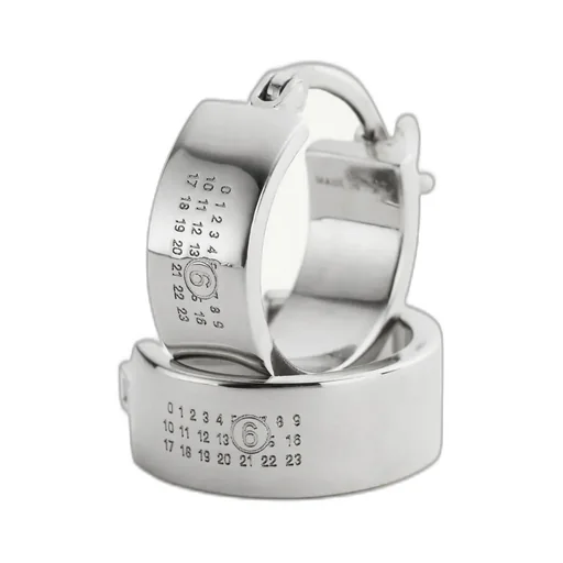 Numeric Hoop Earrings