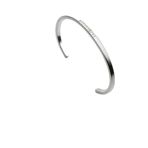 Numeric Minimal Signature Cuff Bracelet