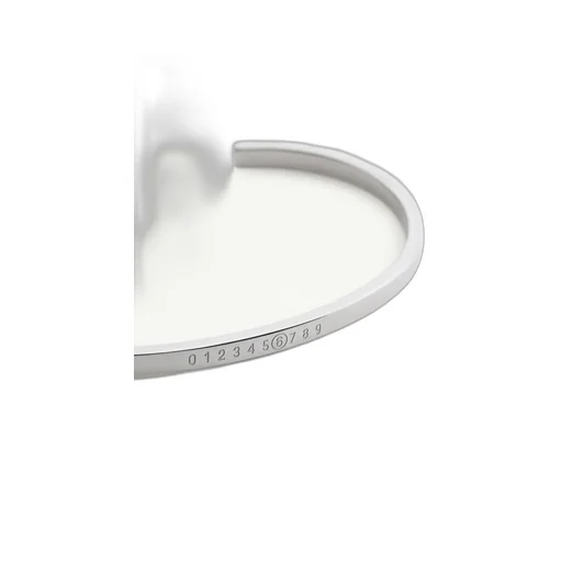 Numeric Minimal Signature Cuff Bracelet