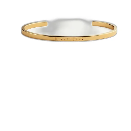 Numeric Minimal Signature Cuff Bracelet
