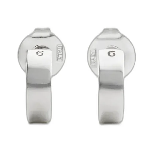 Numeric Minimal Signature Hoop Earrings
