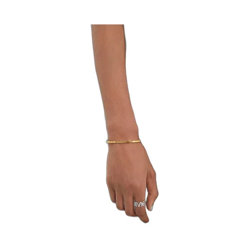 Numeric Minimal Signature Cuff Bracelet
