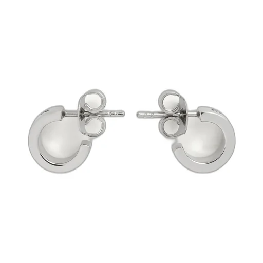 Numeric Minimal Signature Hoop Earrings