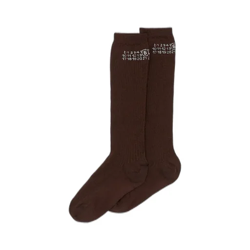 Numeric Ribbed Socks
